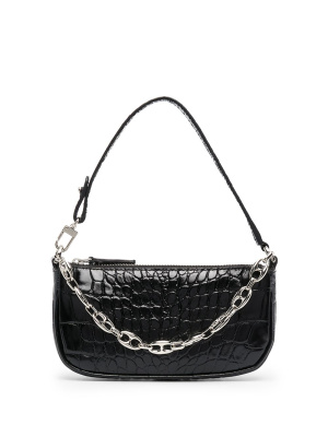 

Crocodile embossed shoulder bag, BY FAR Crocodile embossed shoulder bag