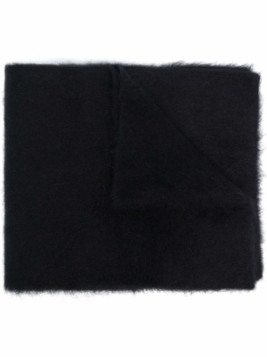 

Logo-patch knitted scarf, BY FAR Logo-patch knitted scarf