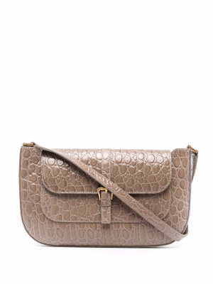 

Miranda crocodile-effect shoulder bag, BY FAR Miranda crocodile-effect shoulder bag