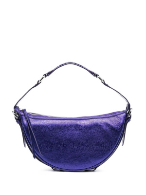 

Pebble-texture leather shoulder bag, BY FAR Pebble-texture leather shoulder bag