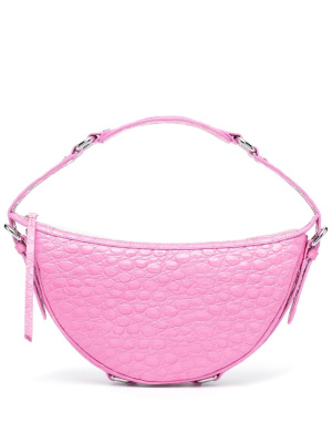 

Gib embossed crocodile-effect shoulder bag, BY FAR Gib embossed crocodile-effect shoulder bag