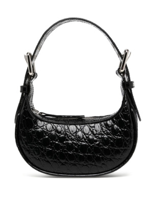 

Crocodile-effect leather mini bag, BY FAR Crocodile-effect leather mini bag