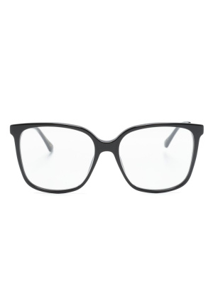 

Crystal-embellished square-frame glasses, Jimmy Choo Eyewear Crystal-embellished square-frame glasses