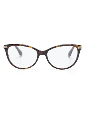 

Cat-eye tortoiseshell glasses, Jimmy Choo Eyewear Cat-eye tortoiseshell glasses