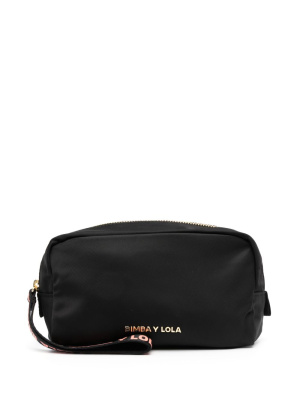 

Small logo-lettering rectangle makeup bag, Bimba y Lola Small logo-lettering rectangle makeup bag