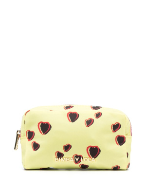 

Small heart-print makeup bag, Bimba y Lola Small heart-print makeup bag