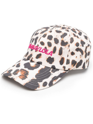 

Leopard-print logo-embroidered cap, Bimba y Lola Leopard-print logo-embroidered cap