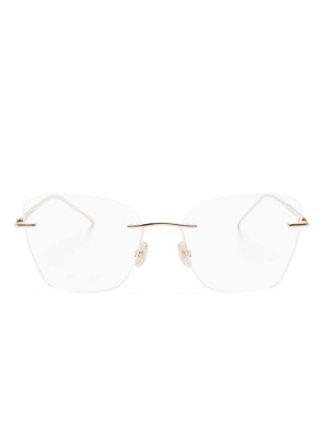

Rimless cat-eye frame glasses, Jimmy Choo Eyewear Rimless cat-eye frame glasses