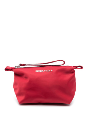 

Logo-lettering make-up bag, Bimba y Lola Logo-lettering make-up bag