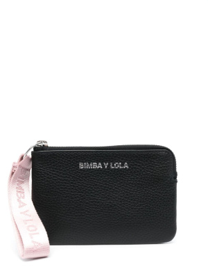 

Logo-lettering leather wallet, Bimba y Lola Logo-lettering leather wallet