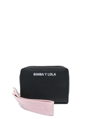 

Logo-print leather wallet, Bimba y Lola Logo-print leather wallet