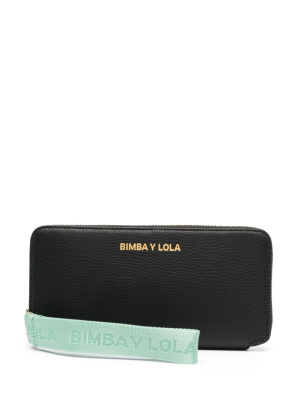 

Logo-tag leather wallet, Bimba y Lola Logo-tag leather wallet