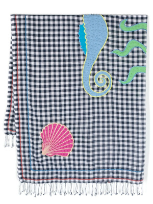 

Gingham-check print scarf, Bimba y Lola Gingham-check print scarf