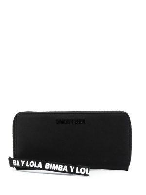 

Logo-strap zip-around wallet, Bimba y Lola Logo-strap zip-around wallet
