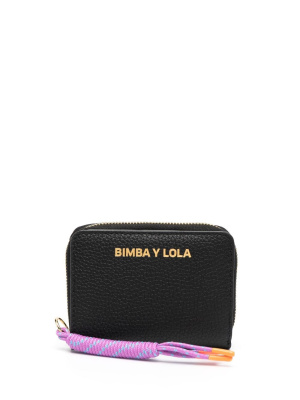 

Debossed-logo leather purse, Bimba y Lola Debossed-logo leather purse