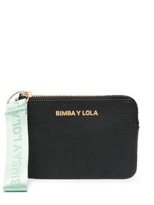 

Logo-tag leather purse, Bimba y Lola Logo-tag leather purse