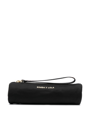 

Logo-tag cylindrical makeup bag, Bimba y Lola Logo-tag cylindrical makeup bag