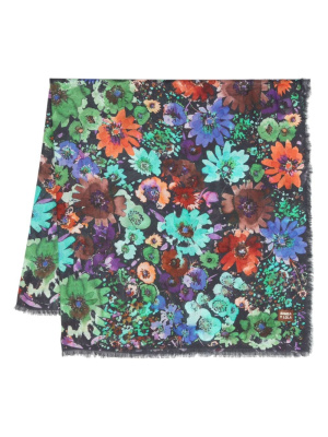 

Floral-print modal scarf, Bimba y Lola Floral-print modal scarf