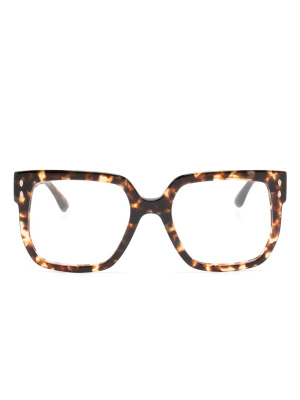 

Tortoiseshell square-frame glasses, Isabel Marant Eyewear Tortoiseshell square-frame glasses