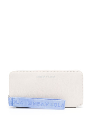 

Logo-lettering leather wallet, Bimba y Lola Logo-lettering leather wallet