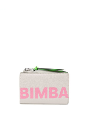 

Logo-lettering leather wallet, Bimba y Lola Logo-lettering leather wallet
