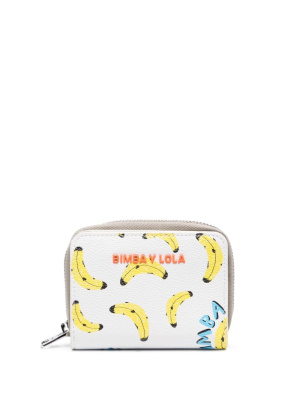 

Banana-print zipped wallet, Bimba y Lola Banana-print zipped wallet