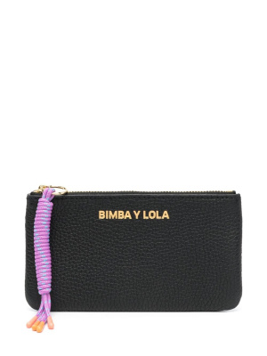 

Logo-print leather coin purse, Bimba y Lola Logo-print leather coin purse