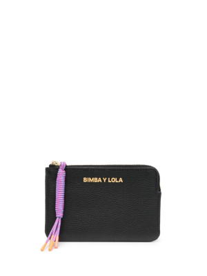 

Logo-print leather coin purse, Bimba y Lola Logo-print leather coin purse
