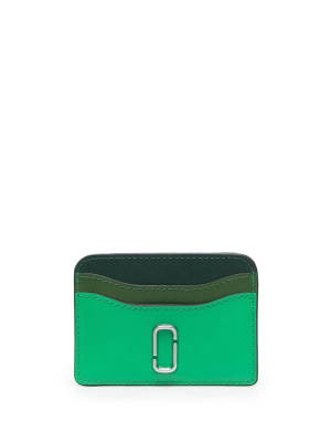 

Logo-plaque leather cardholder, Marc Jacobs Logo-plaque leather cardholder