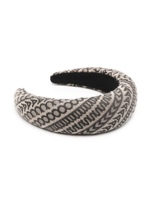

Jacquard logo motif hairband, Marc Jacobs Jacquard logo motif hairband