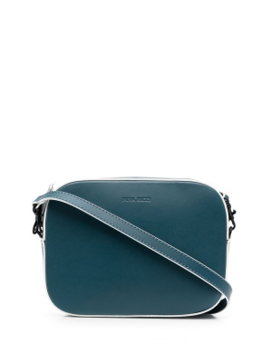 

Logo-debossed leather camera bag, Nina Ricci Logo-debossed leather camera bag