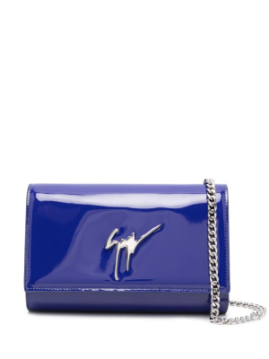 

Cleopatra patent-leather clutch bag, Giuseppe Zanotti Cleopatra patent-leather clutch bag