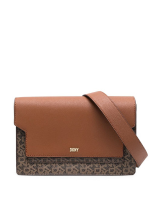 

Monogram-print crossbody bag, DKNY Monogram-print crossbody bag