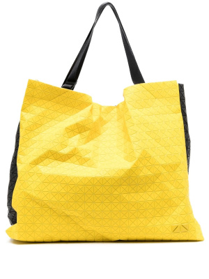 

Geometric-panelled cotton tote bag, Bao Bao Issey Miyake Geometric-panelled cotton tote bag