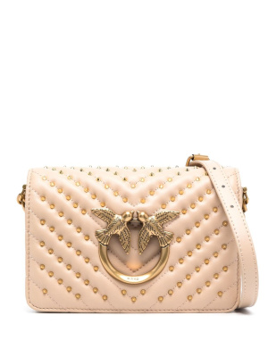 

Spike-stud Lovebird crossbody bag, PINKO Spike-stud Lovebird crossbody bag
