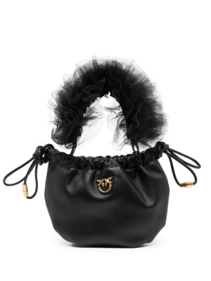 

Pouch faux-fur handle tote bag, PINKO Pouch faux-fur handle tote bag