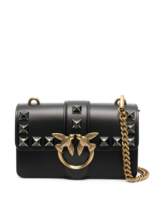 

Logo-plaque leather shoulder bag, PINKO Logo-plaque leather shoulder bag