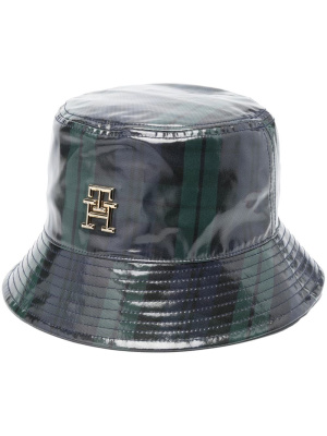 

Patent tartan bucket hat, Tommy Hilfiger Patent tartan bucket hat