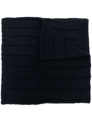 

Logo-embroidered rib-knit scarf, Tommy Hilfiger Logo-embroidered rib-knit scarf