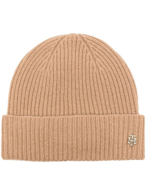 

Logo-plaque cashmere beanie, Tommy Hilfiger Logo-plaque cashmere beanie