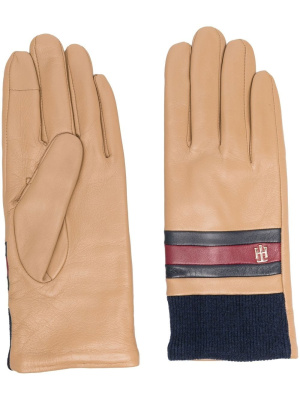 

Logo-plaque leather gloves, Tommy Hilfiger Logo-plaque leather gloves