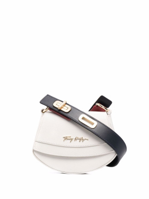 

Logo-plaque leather crossbody bag, Tommy Hilfiger Logo-plaque leather crossbody bag