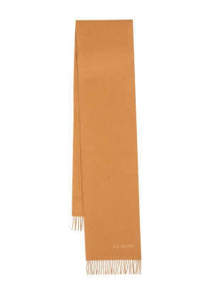 

Wool logo-embroidered scarf, JOSEPH Wool logo-embroidered scarf