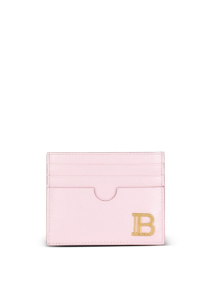 

Logo-plaque leather card holder, Balmain Logo-plaque leather card holder