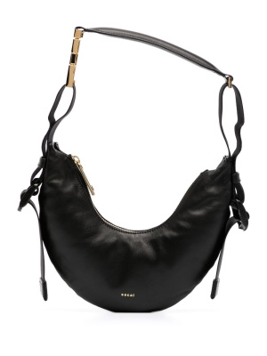 

Curved leather shoulder bag, Sacai Curved leather shoulder bag