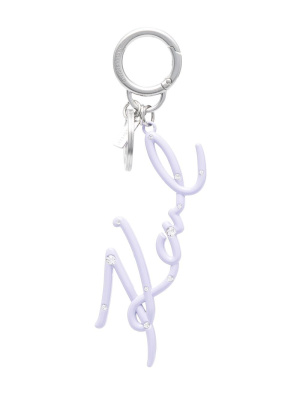 

Signature rhinestone-charm keychain, Karl Lagerfeld Signature rhinestone-charm keychain