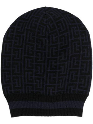 

All-over logo pattern beanie, Balmain All-over logo pattern beanie