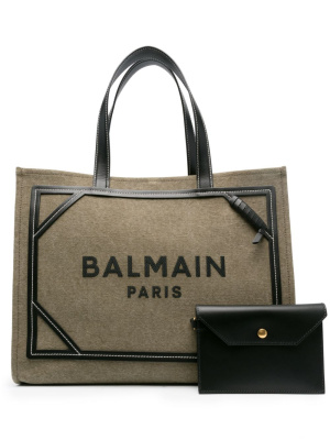 

B-Army 42 canvas tote bag, Balmain B-Army 42 canvas tote bag