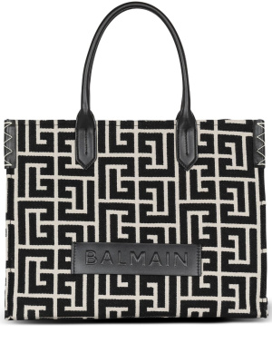 

Monogram-jacquard medium shopper bag, Balmain Monogram-jacquard medium shopper bag