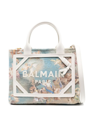 

Small B-Army Sky-print canvas tote bag, Balmain Small B-Army Sky-print canvas tote bag